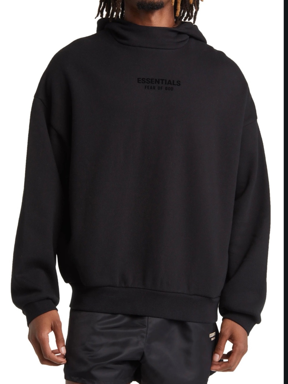 Essentials Men's Black Hoodie Hoodie